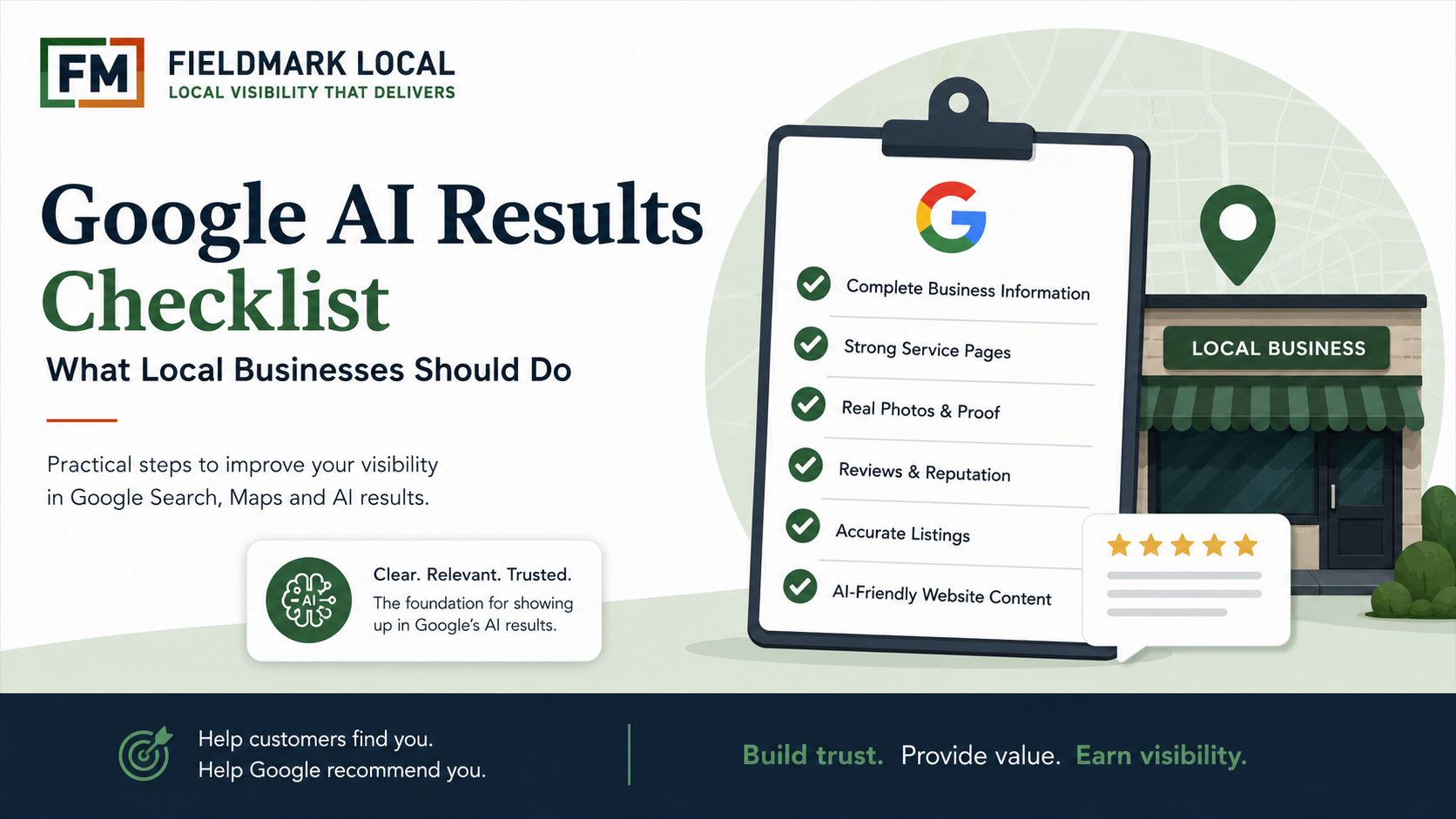 How to Show Up in Google AI Results: A Self-Service Checklist for Local Businesses